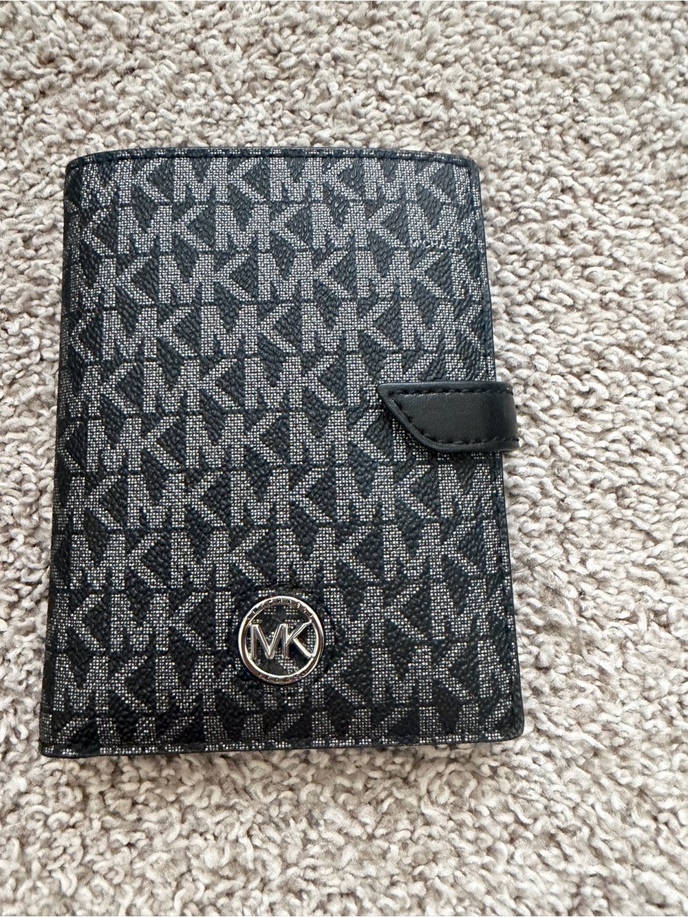 Michael Kors Black Leather Bifold Card Wallet